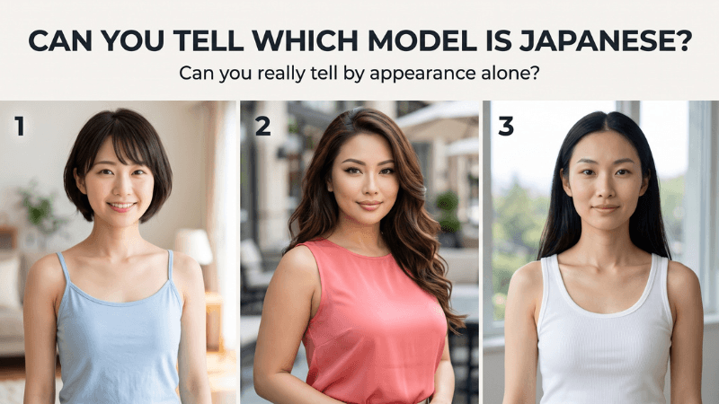 Can you tell which model is Japanese by appearance alone?