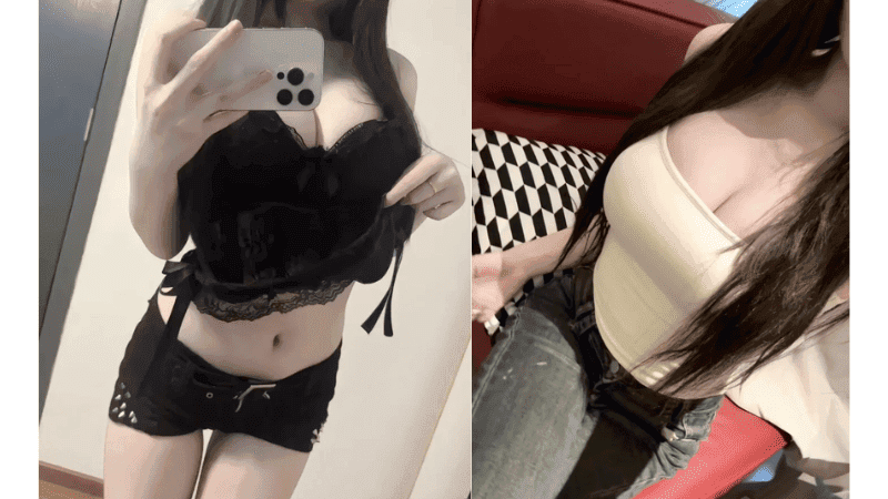 Stripchat BB-A curvy Asian model in casual outfit showcasing slender waist and big breasts